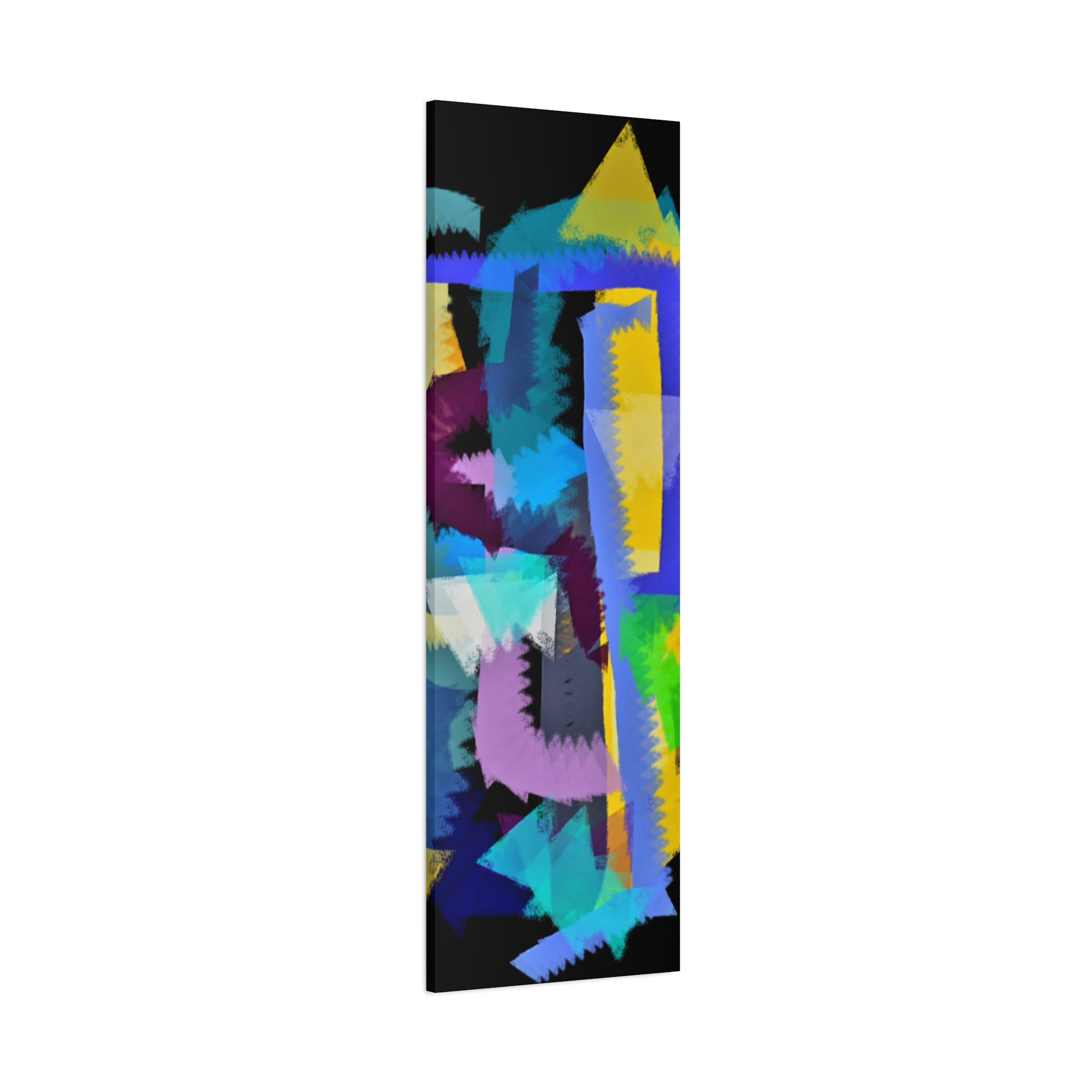 Abstract Color Burst Canvas Print — Vibrant Geometric Wall Art
