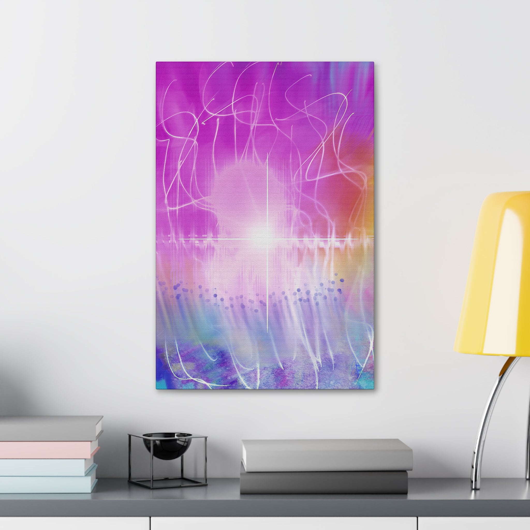 Abstract Radiant Light Canvas
