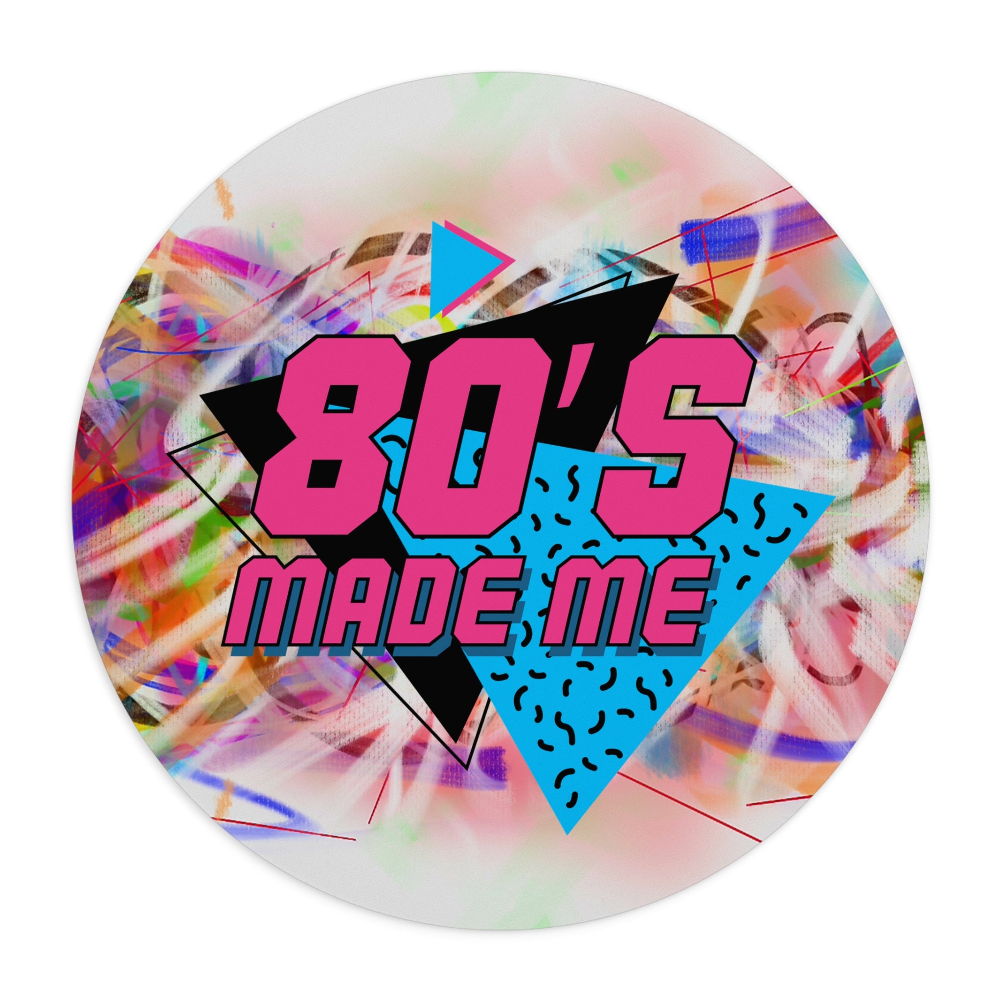 80's Made Me Retro Mouse Pad — Neon 1980s Vaporwave Desk Mat