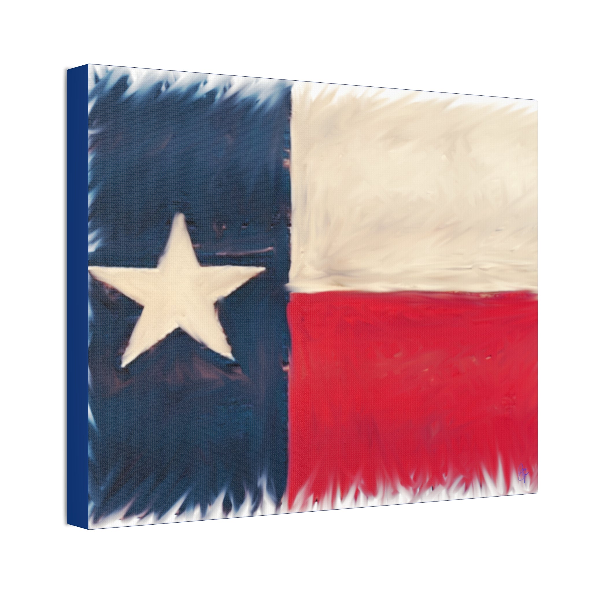 Texas Pride Canvas Stretched 1.5" - Patriotic Home Wall Art