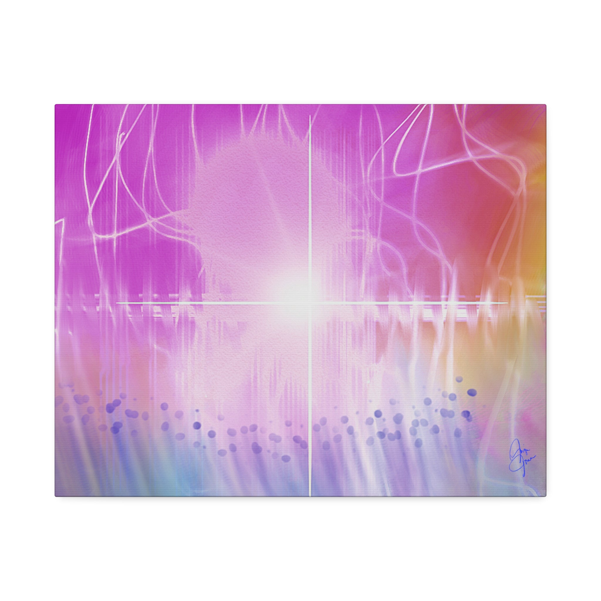 Abstract Radiant Light Canvas
