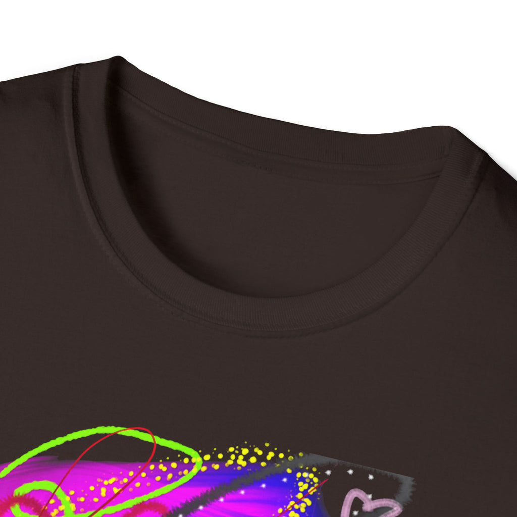 Abstract Neon Love T-Shirt — Colorful Graffiti Art Tee