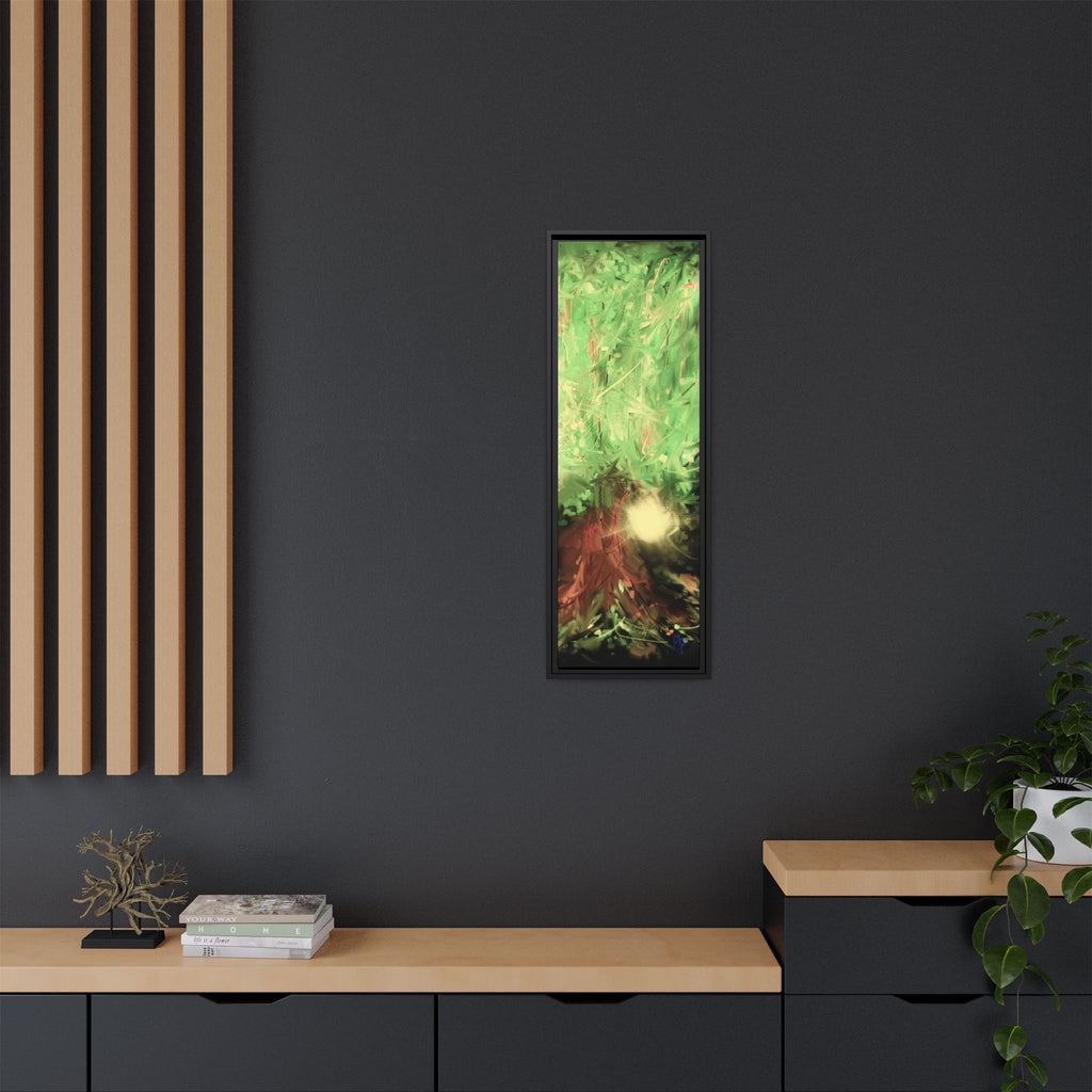 Sunset Tree Matte Canvas Framed Wall Art