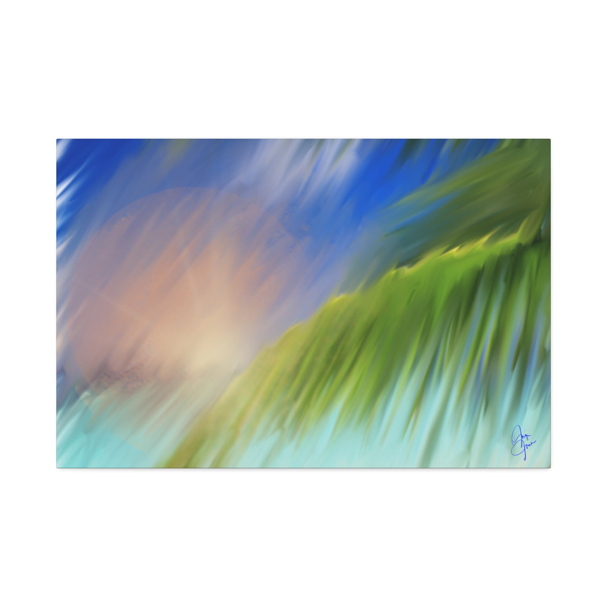 Abstract Seascape Canvas