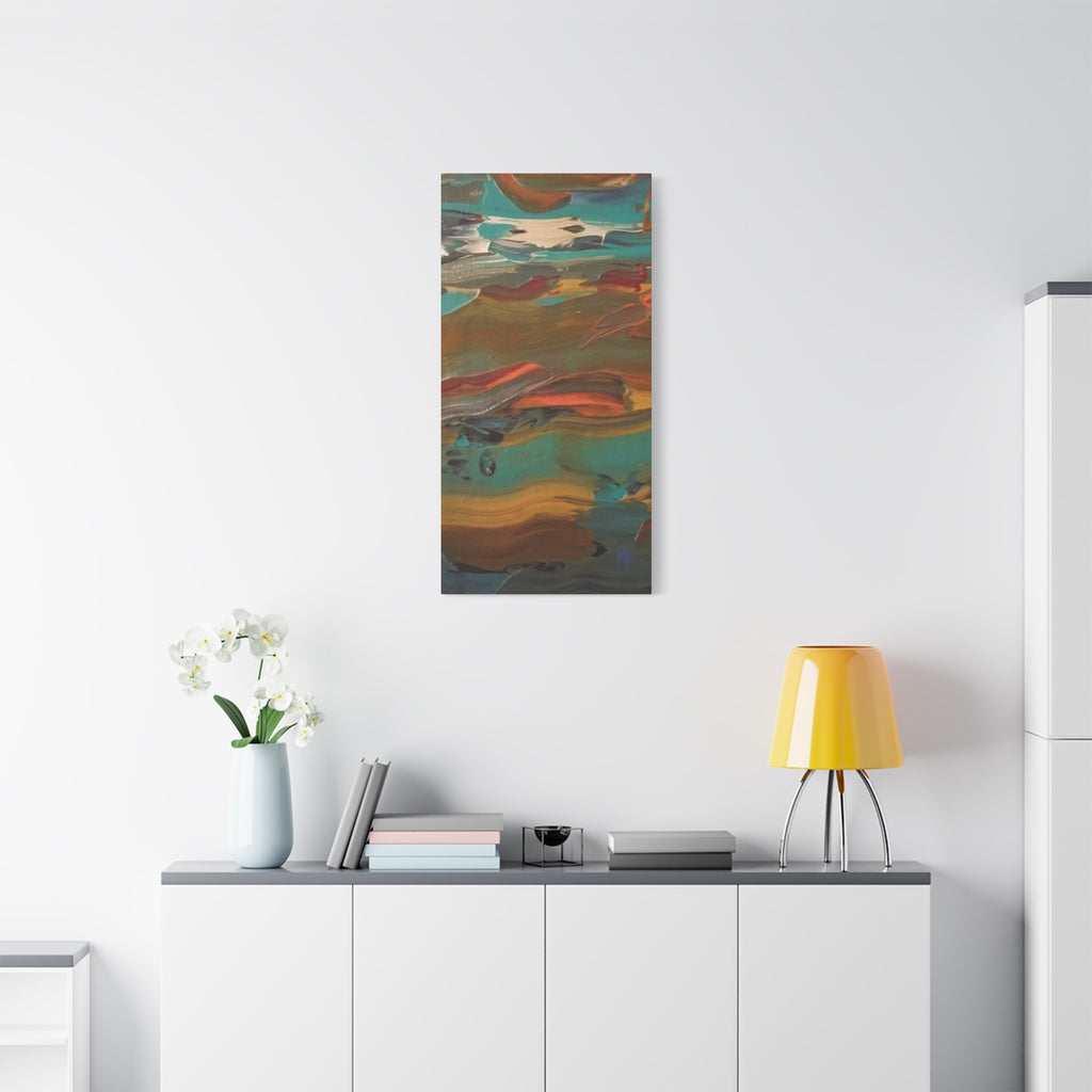 Abstract Colorwave Matte Canvas Print — Stretched 1.25" Wall Art