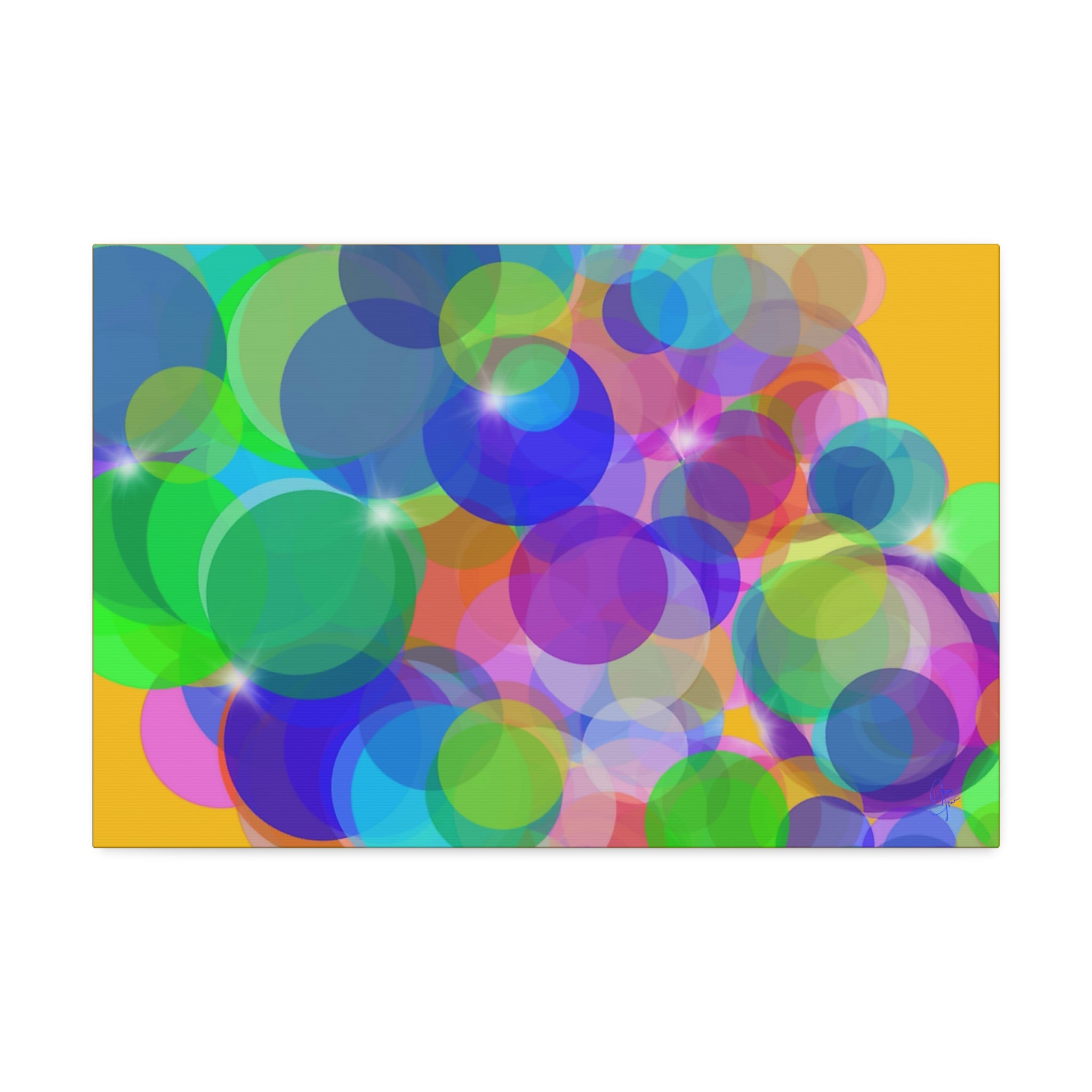 Abstract Colorful Bokeh Canvas Print — Vibrant Stretched Wall Art