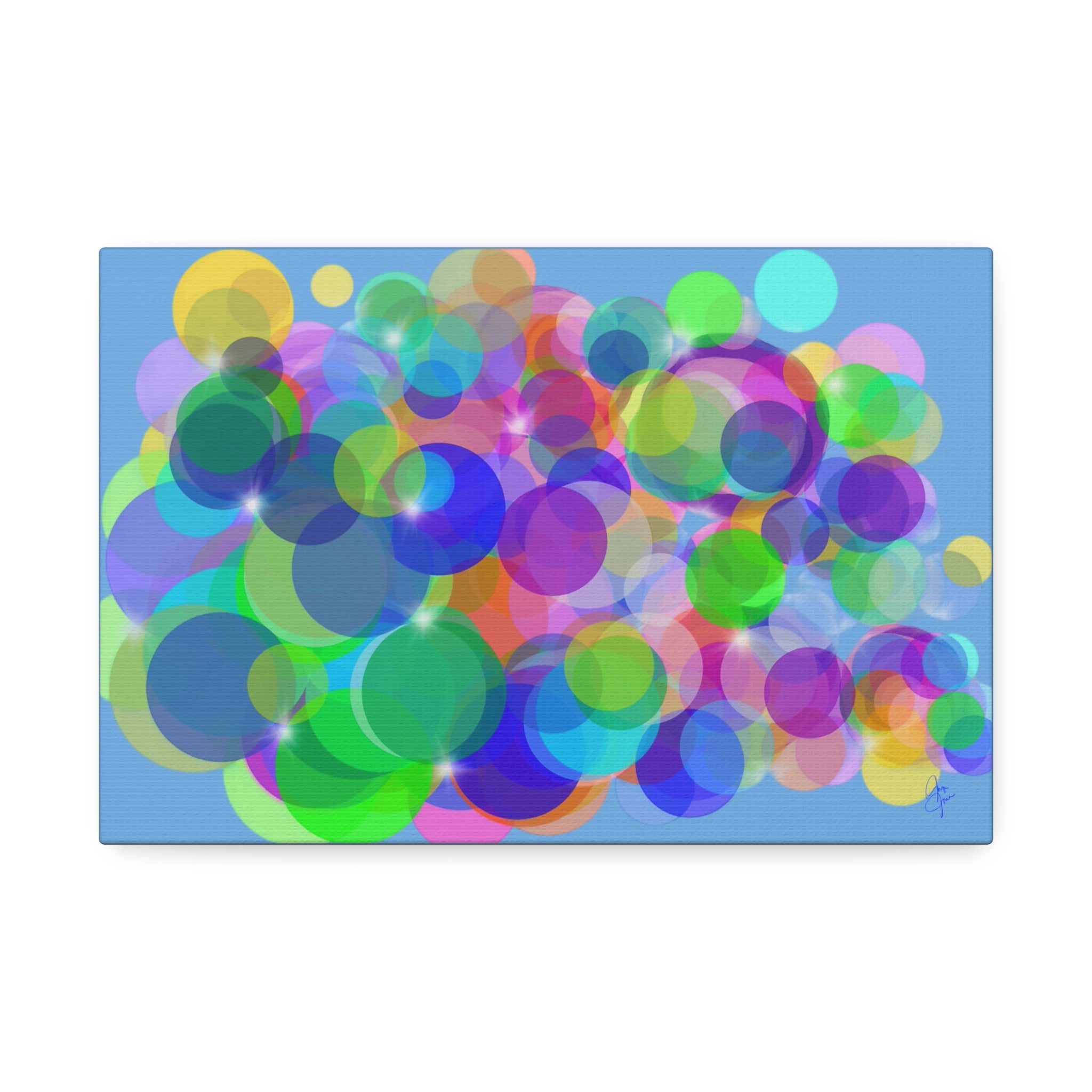 Abstract Colorful Bokeh Canvas Print — Vibrant Stretched Wall Art