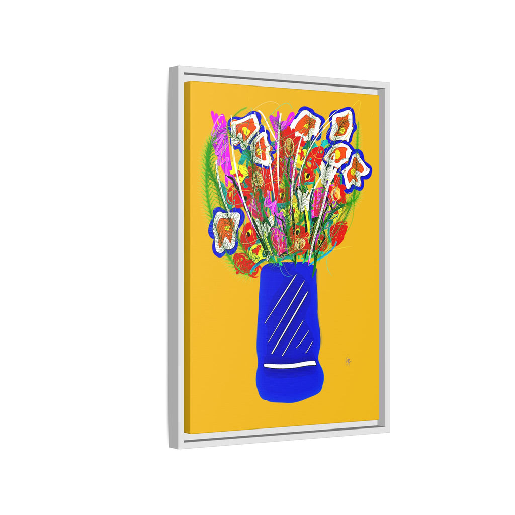 Floral Bouquet Matte Canvas Print — Framed Wall Art