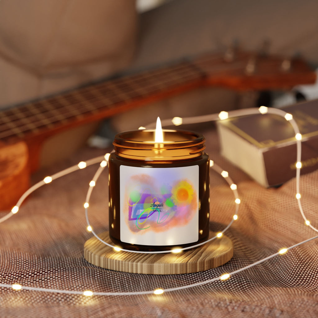 Amber Jar Soy Candle — Uplifting Floral & Citrus Scent (Multi-Size)