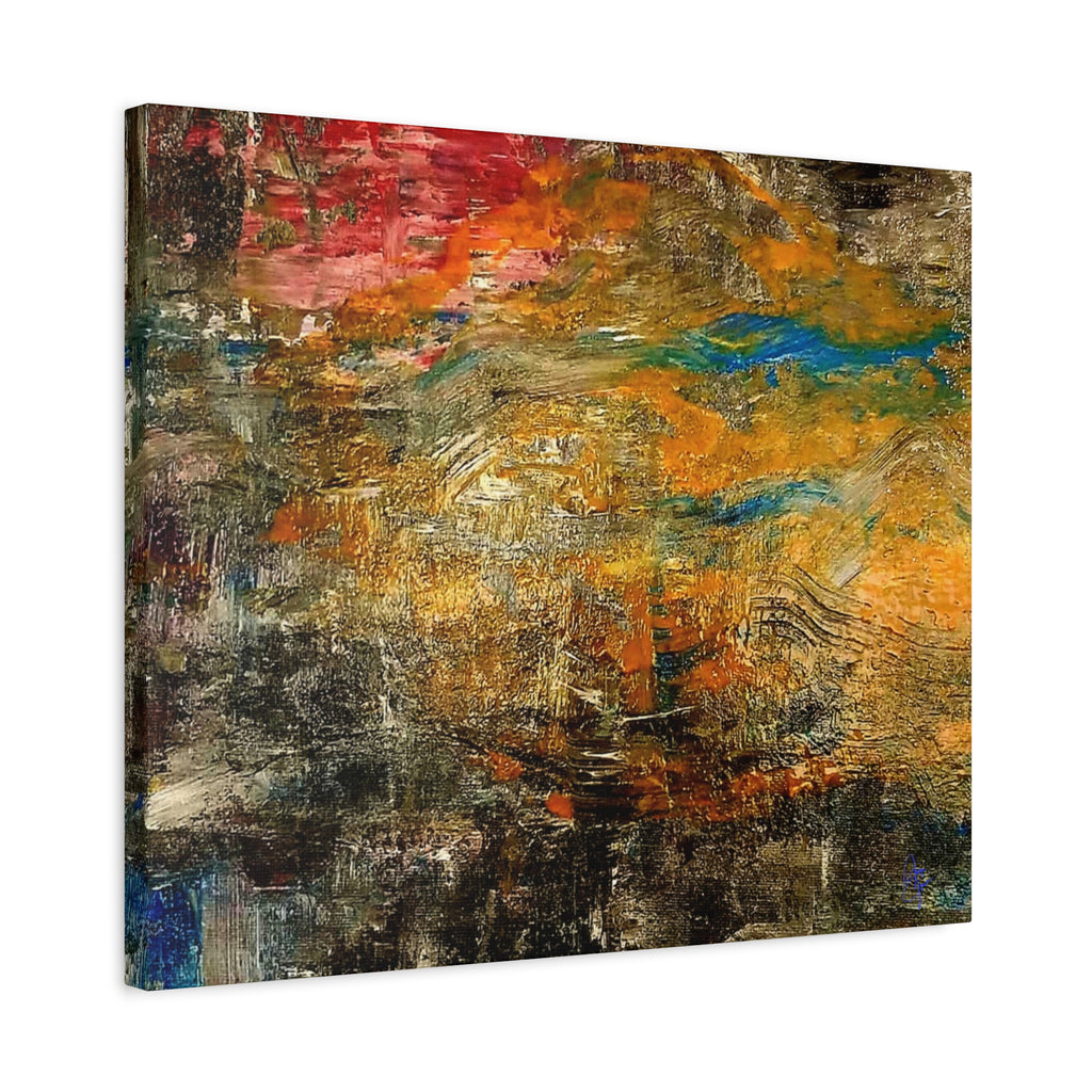 Abstract Autumn Texture Matte Canvas Print — Stretched Wall Art