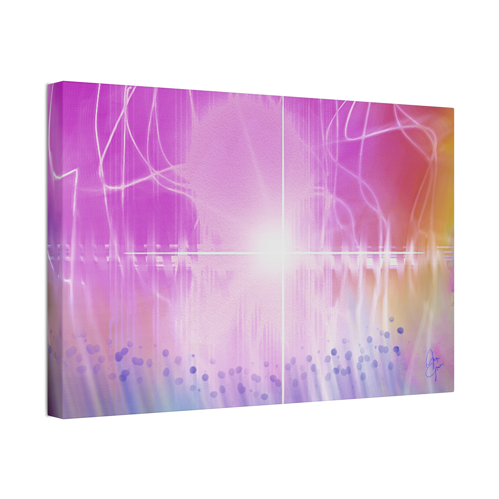 Abstract Radiant Light Canvas