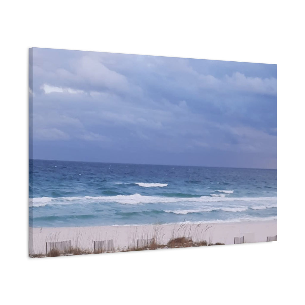 Coastal Waves Matte Canvas Print — Stretched Beach Wall Art