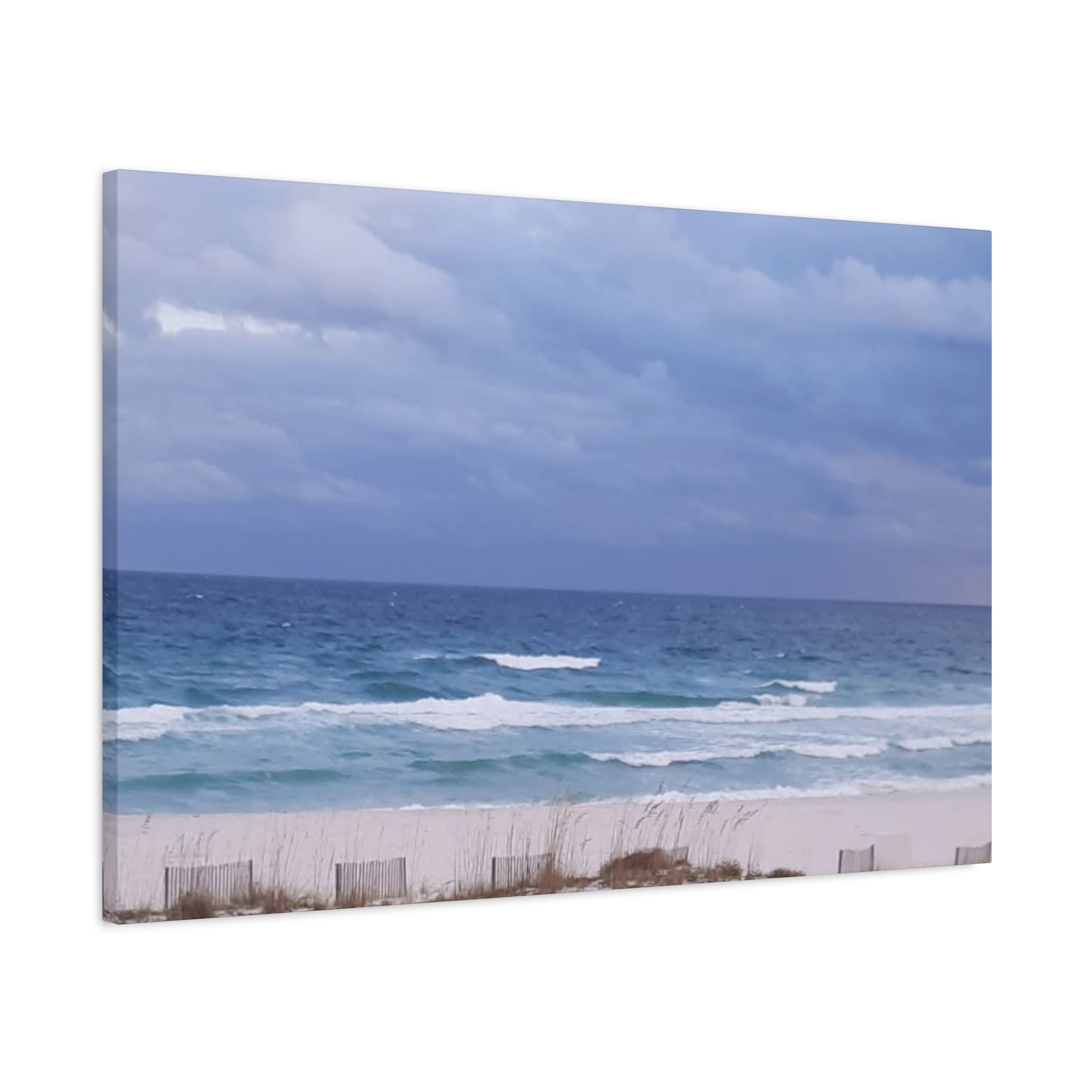 Coastal Waves Matte Canvas Print — Stretched Beach Wall Art