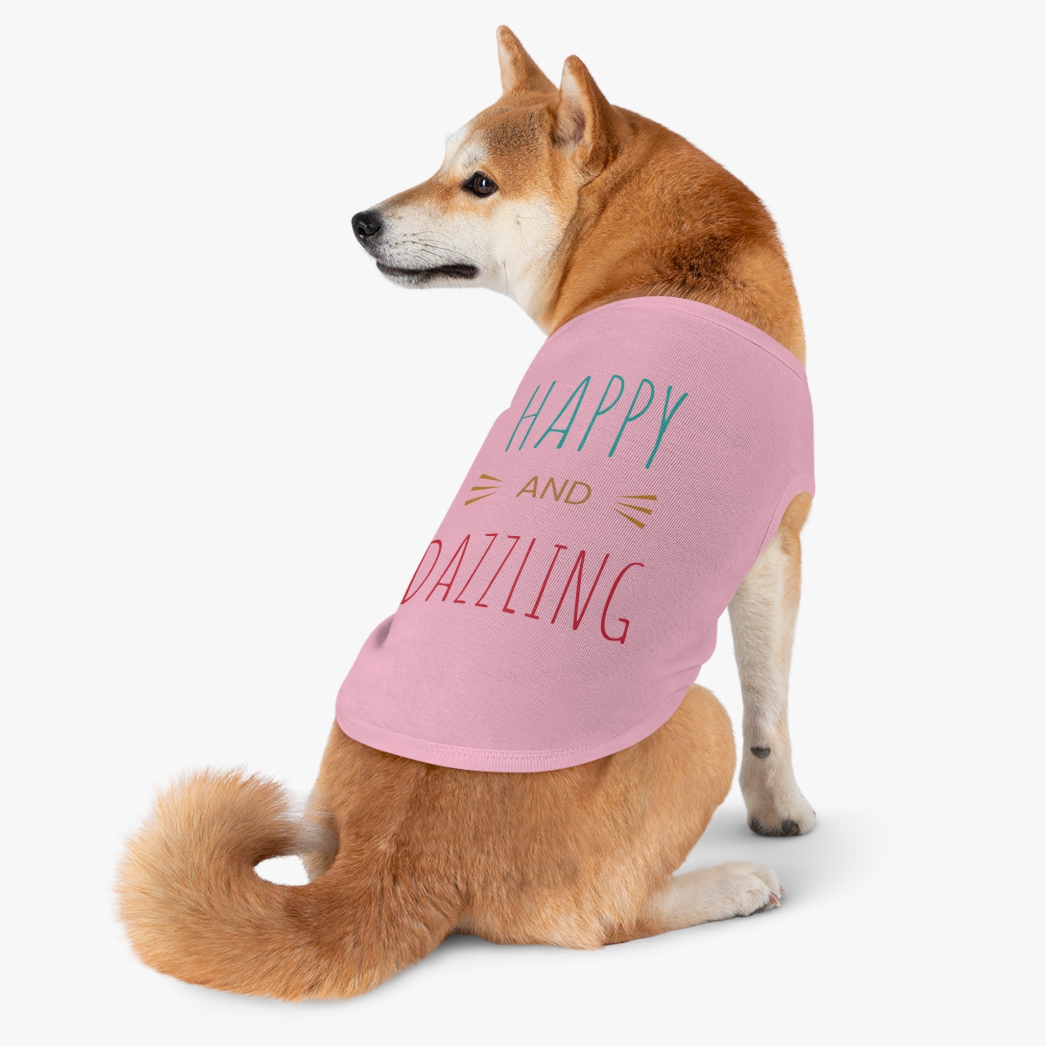 Happy & Dazzling Pet Tank Top for Fun-Loving Pets I