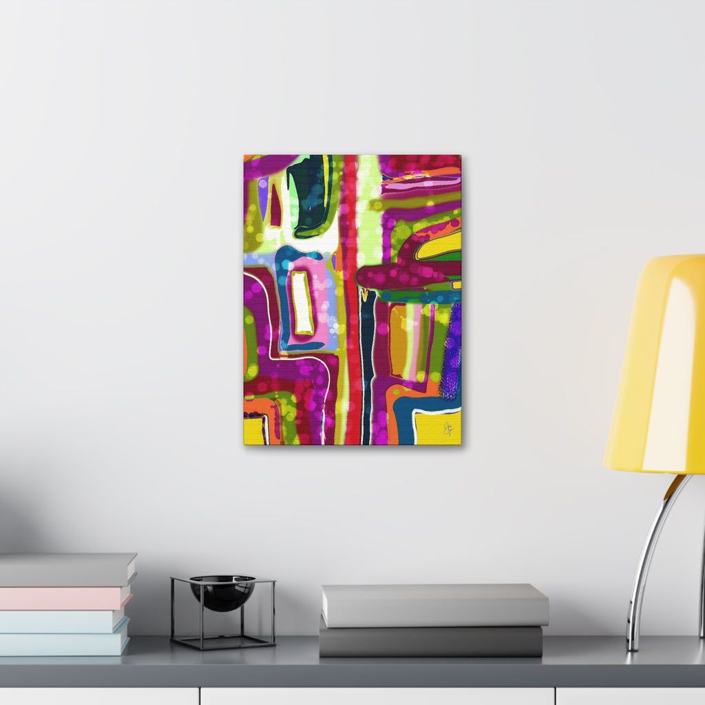 Abstract Colorburst Canvas – Vibrant Pop Art Wall Decor