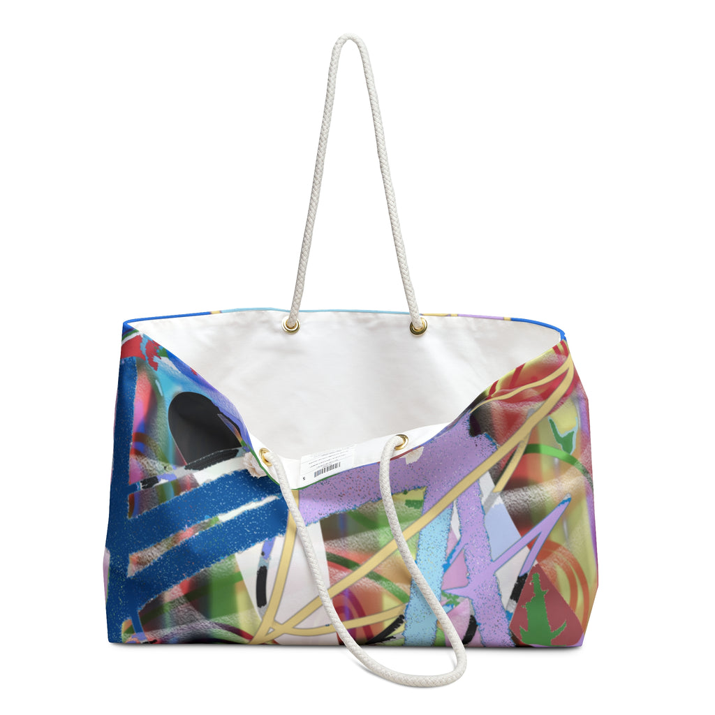 Abstract Graffiti Weekender Bag — Colorful Street Art Travel Tote