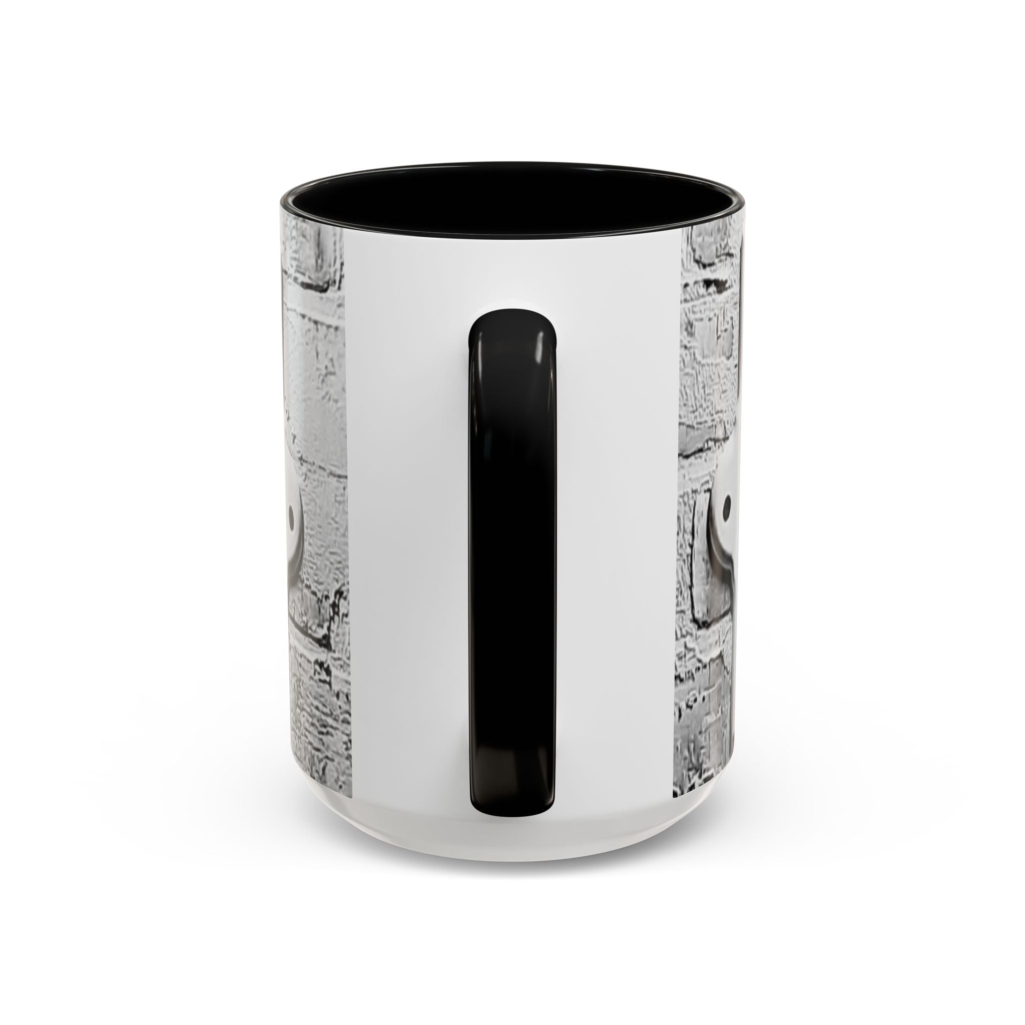 Choose Happy Accent Coffee Mug – Inspirational Black & White Ceramic Mug (11/15oz)
