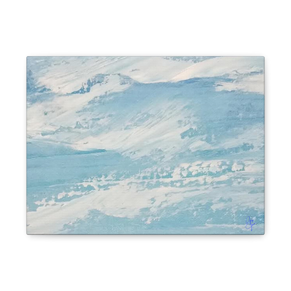 Canvas Wall Art - Serene Ocean Waves Design