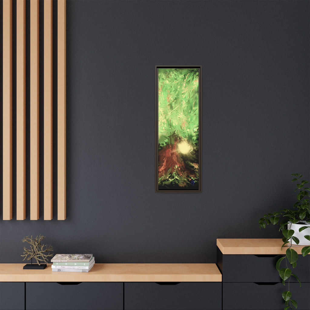 Sunset Tree Matte Canvas Framed Wall Art