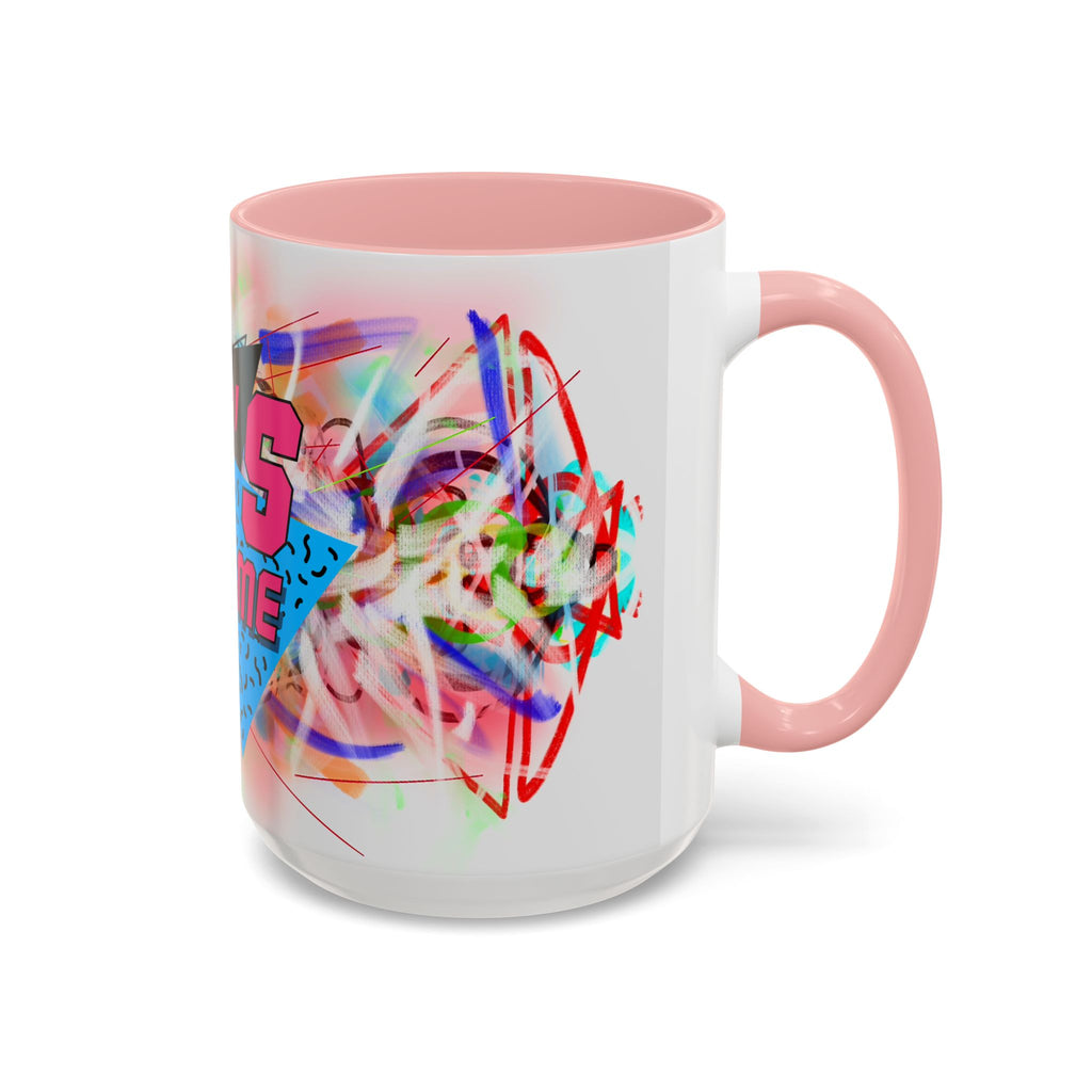 80's Made Me Retro Accent Coffee Mug — 11/15oz 80s Neon Vintage Gift