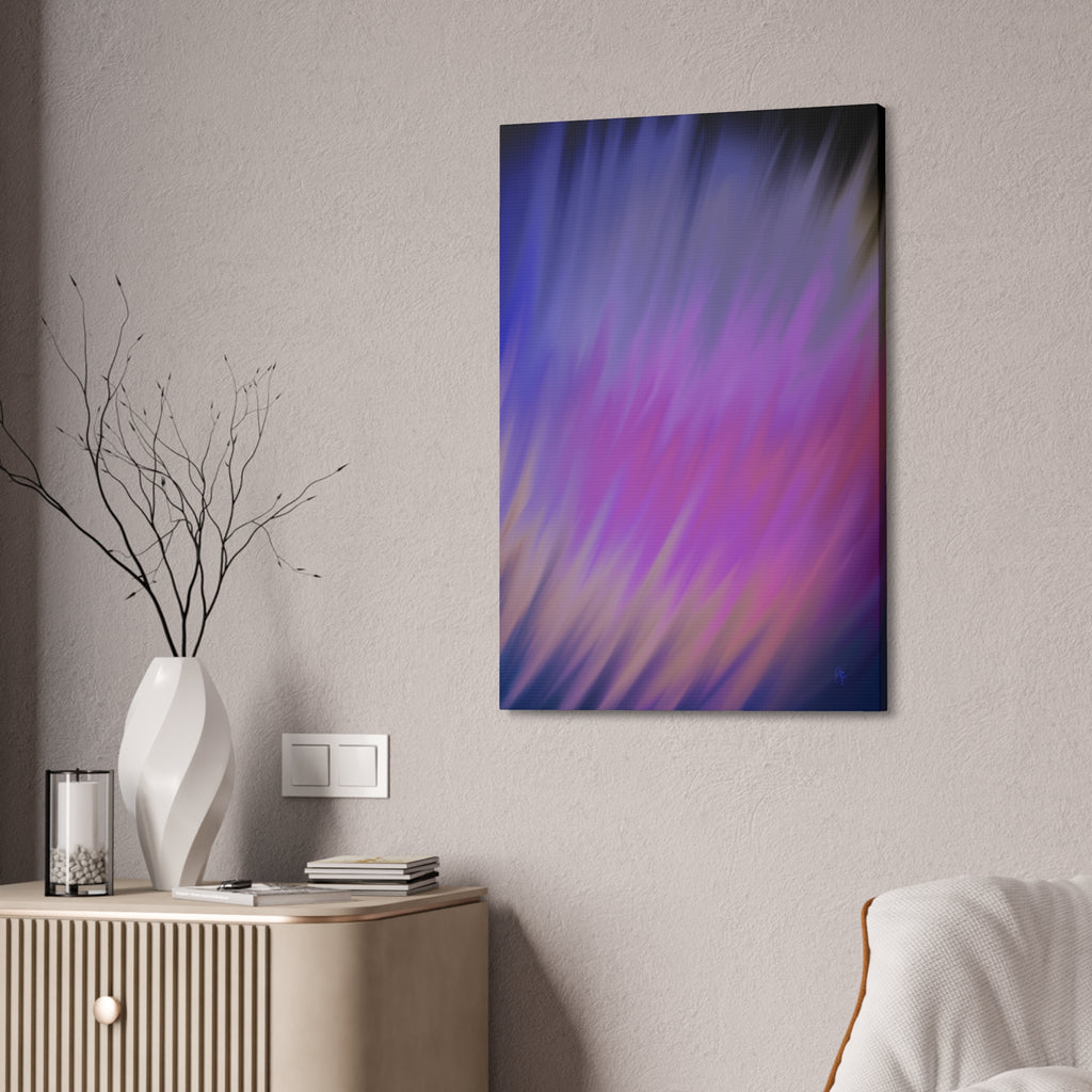 Abstract Purple Gradient Canvas Wall Art — Stretched 1.5"