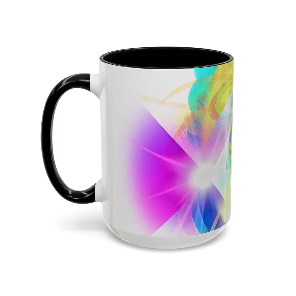 Colorful Heart Coffee Mug – Vibrant Abstract Love Accent Mug (11/15oz)