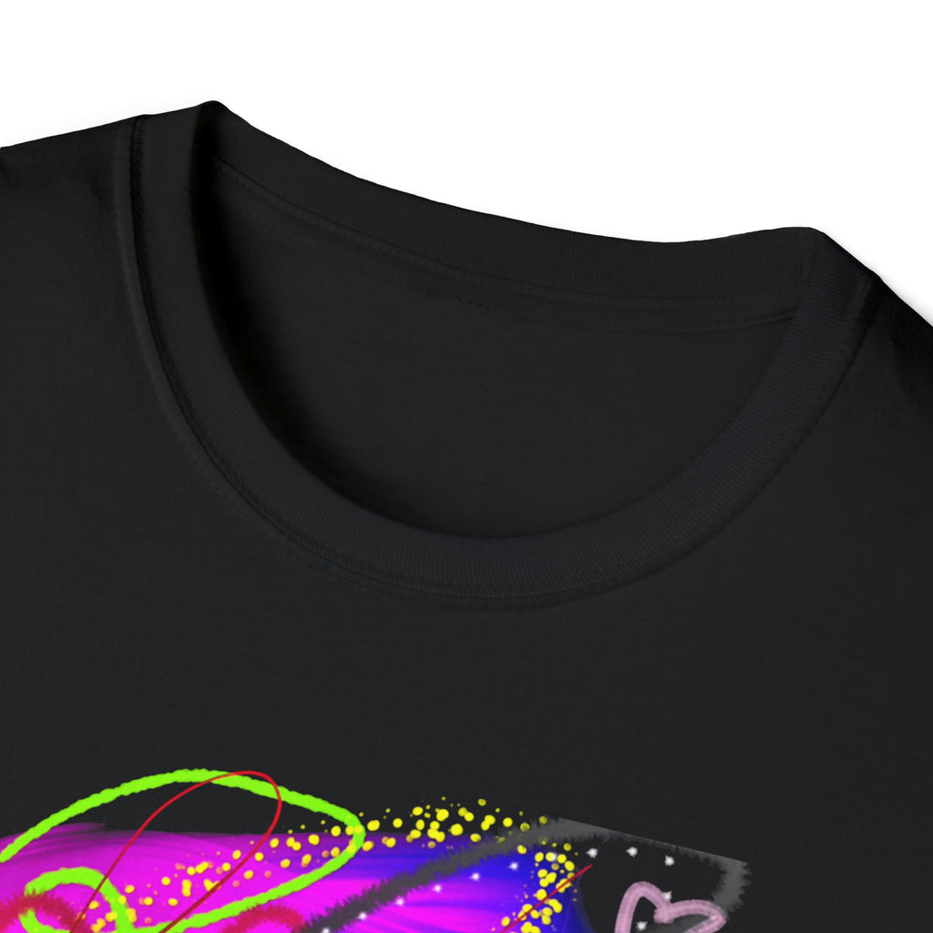Abstract Neon Love T-Shirt — Colorful Graffiti Art Tee