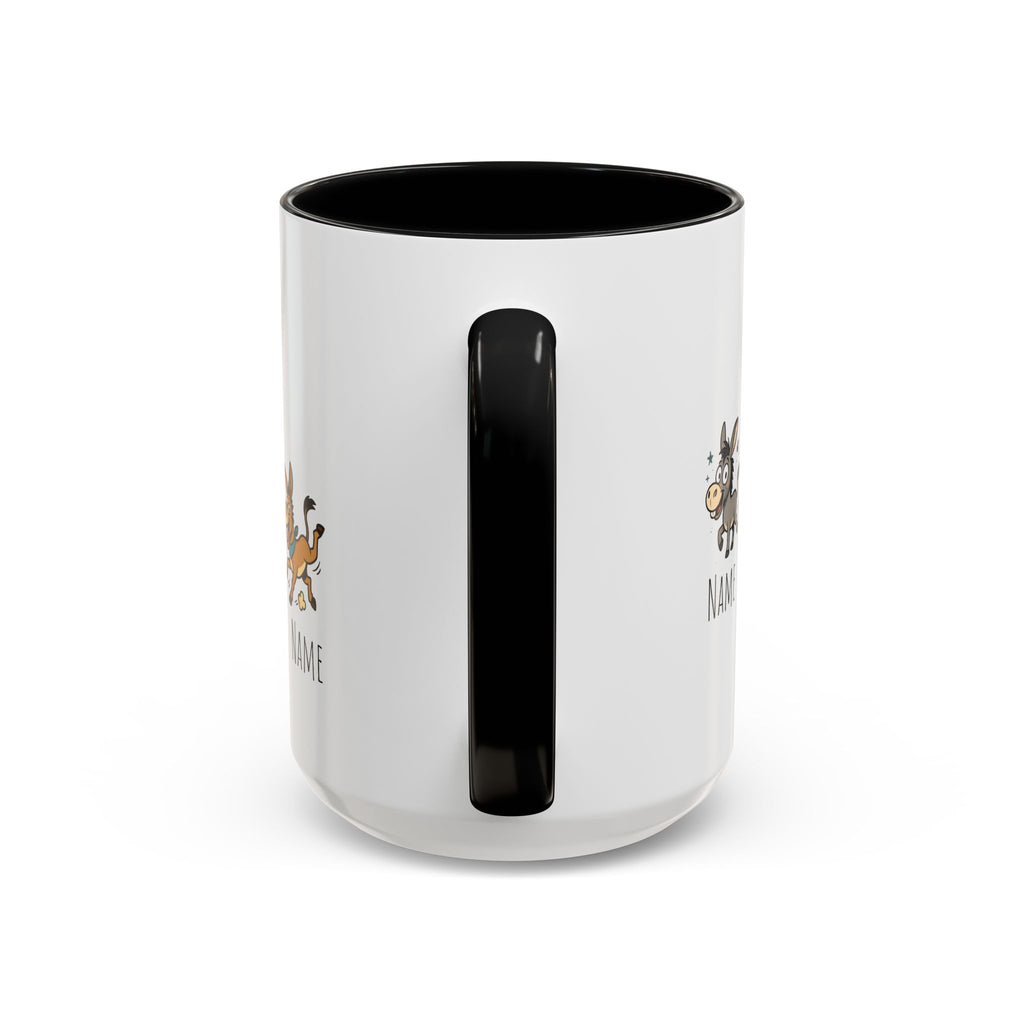 Boss In The Asses Personalized Donkey Coffee Mug — Funny Name Gift (11/15oz)