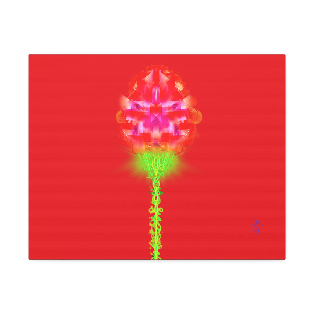 Single Rose Canvas Stretched 1.5" — Rose Wall Art