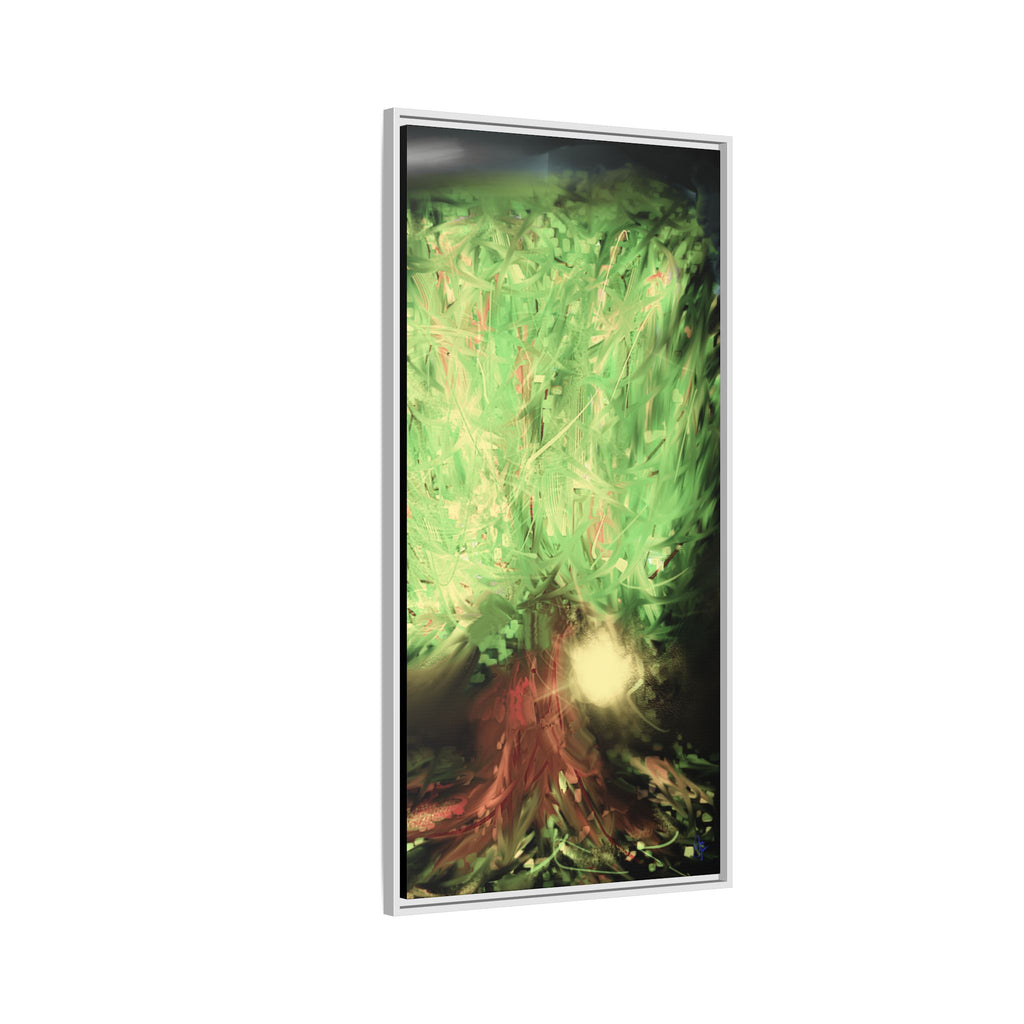 Sunset Tree Matte Canvas Framed Wall Art
