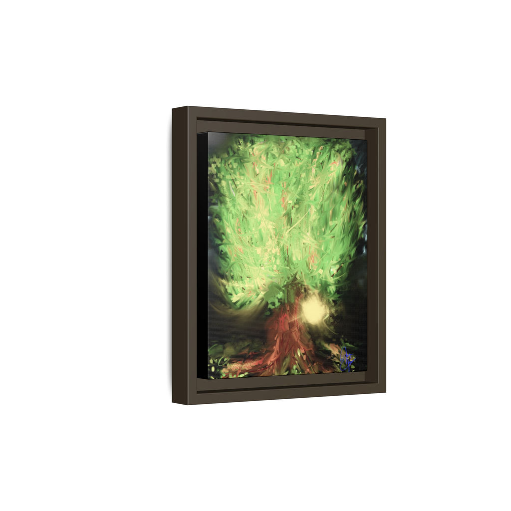 Sunset Tree Matte Canvas Framed Wall Art