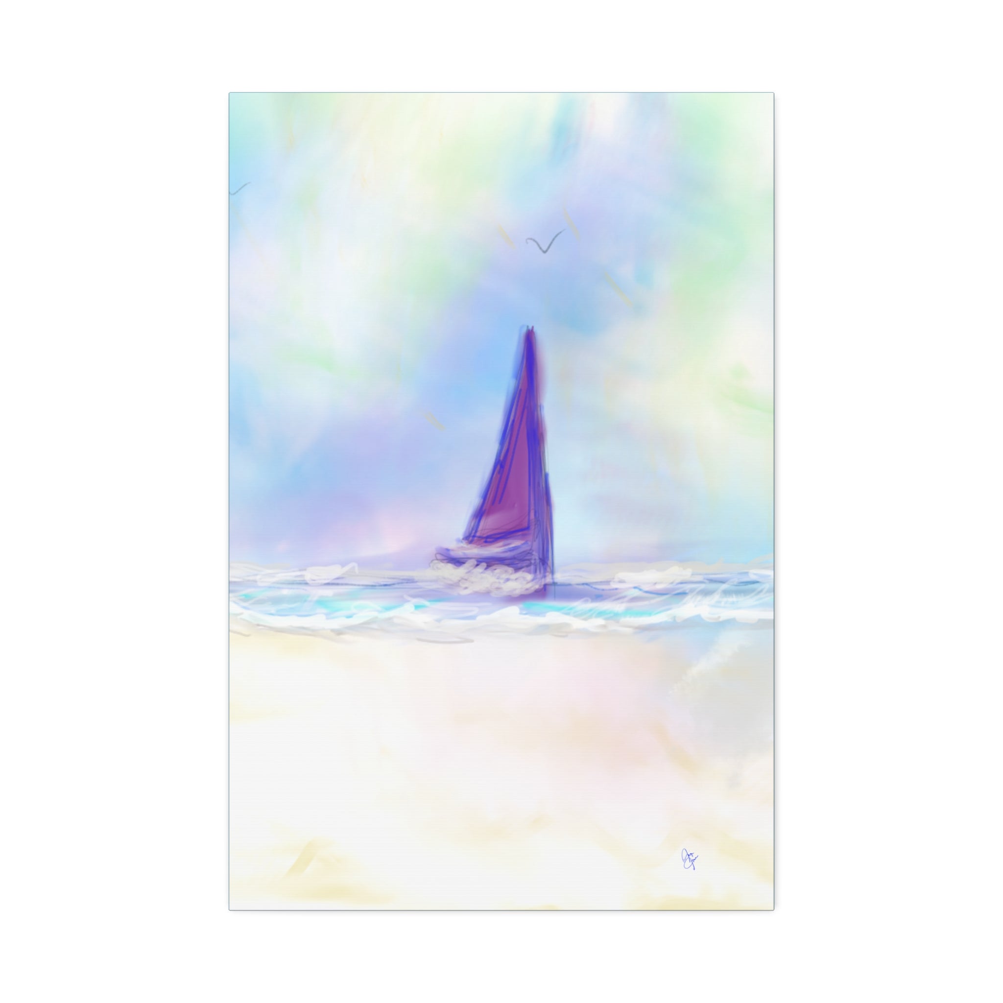Sailboat Seascape Canvas