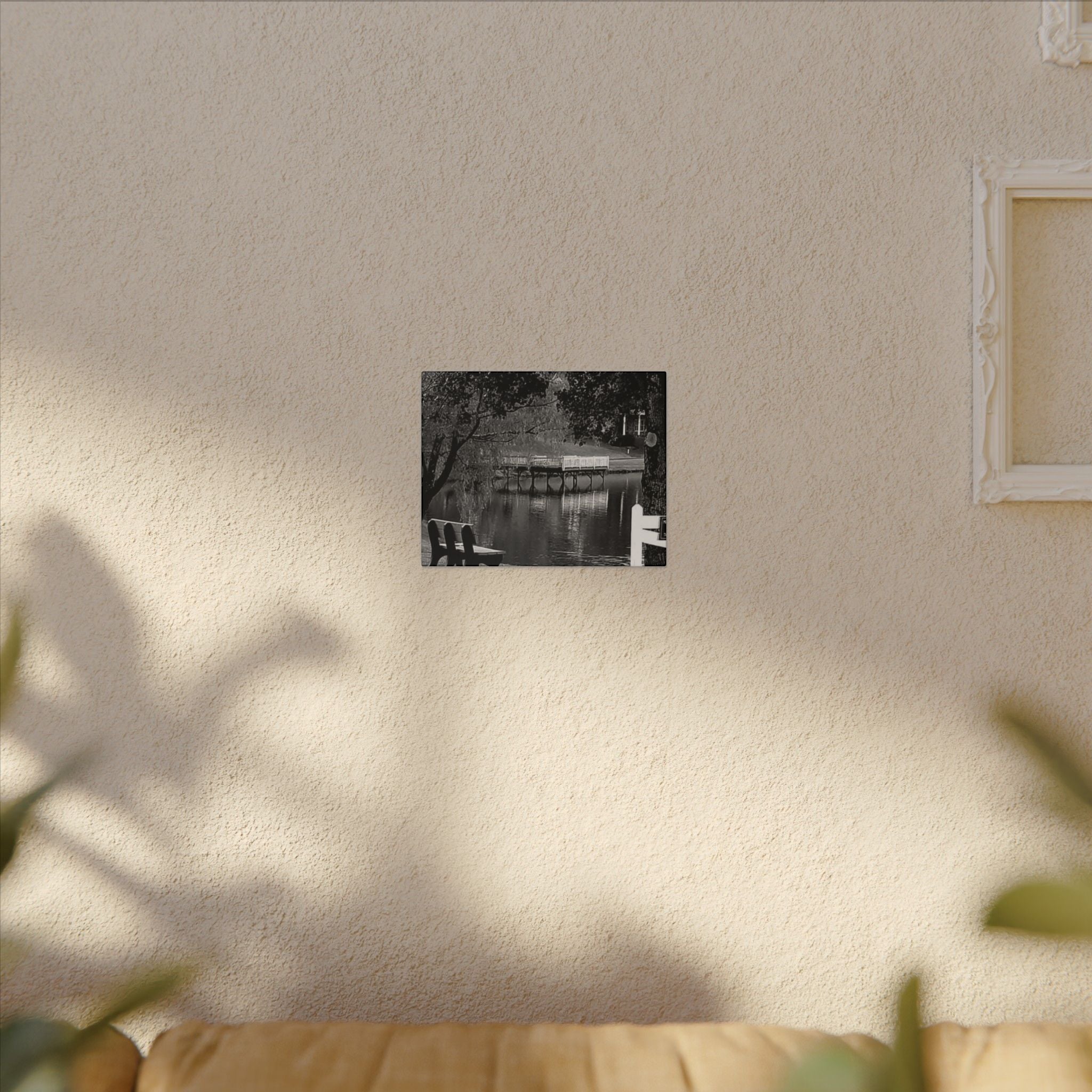 Black and White Canvas Wall Art - Tranquil Landscape Decor