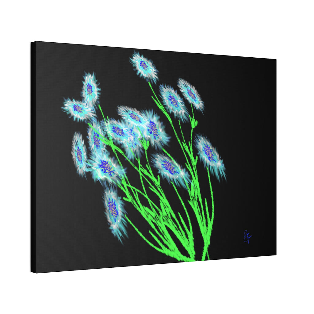 Neon Wildflower Canvas Print