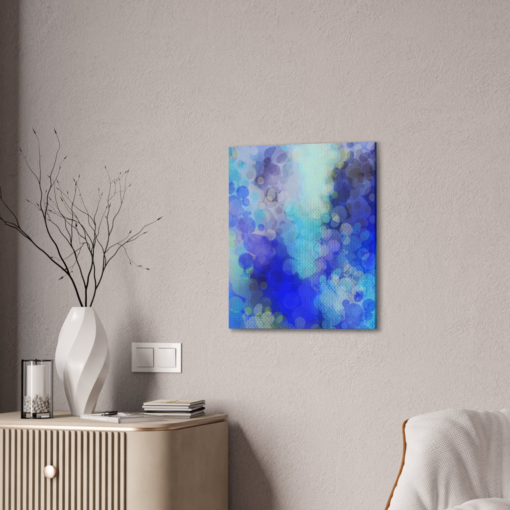 Blue Bokeh Abstract Canvas Print