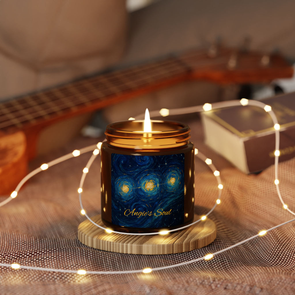 Soy Candle — "Angels Soul" Amber Jar Scented Candle (Multiple Sizes)