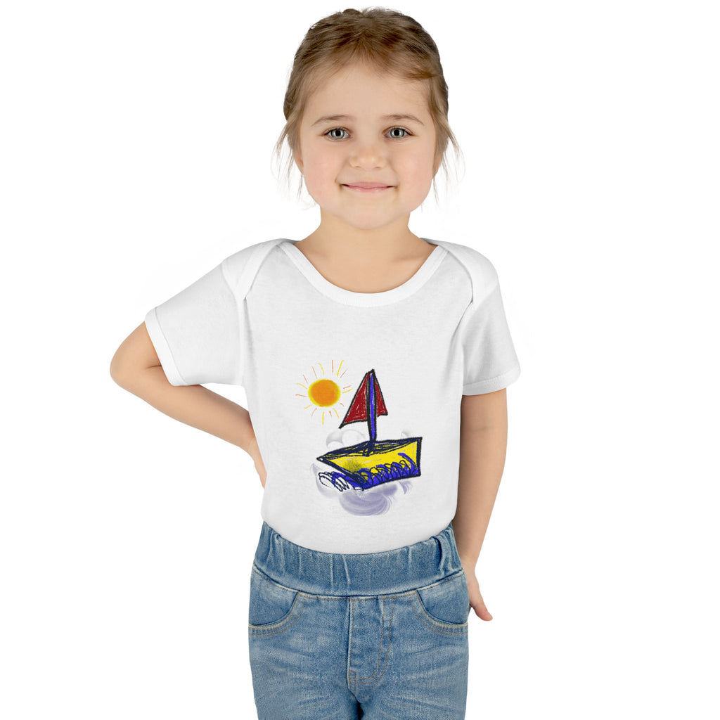 Sailboat Sunshine Infant Bodysuit – Cute Baby Nautical Onesie