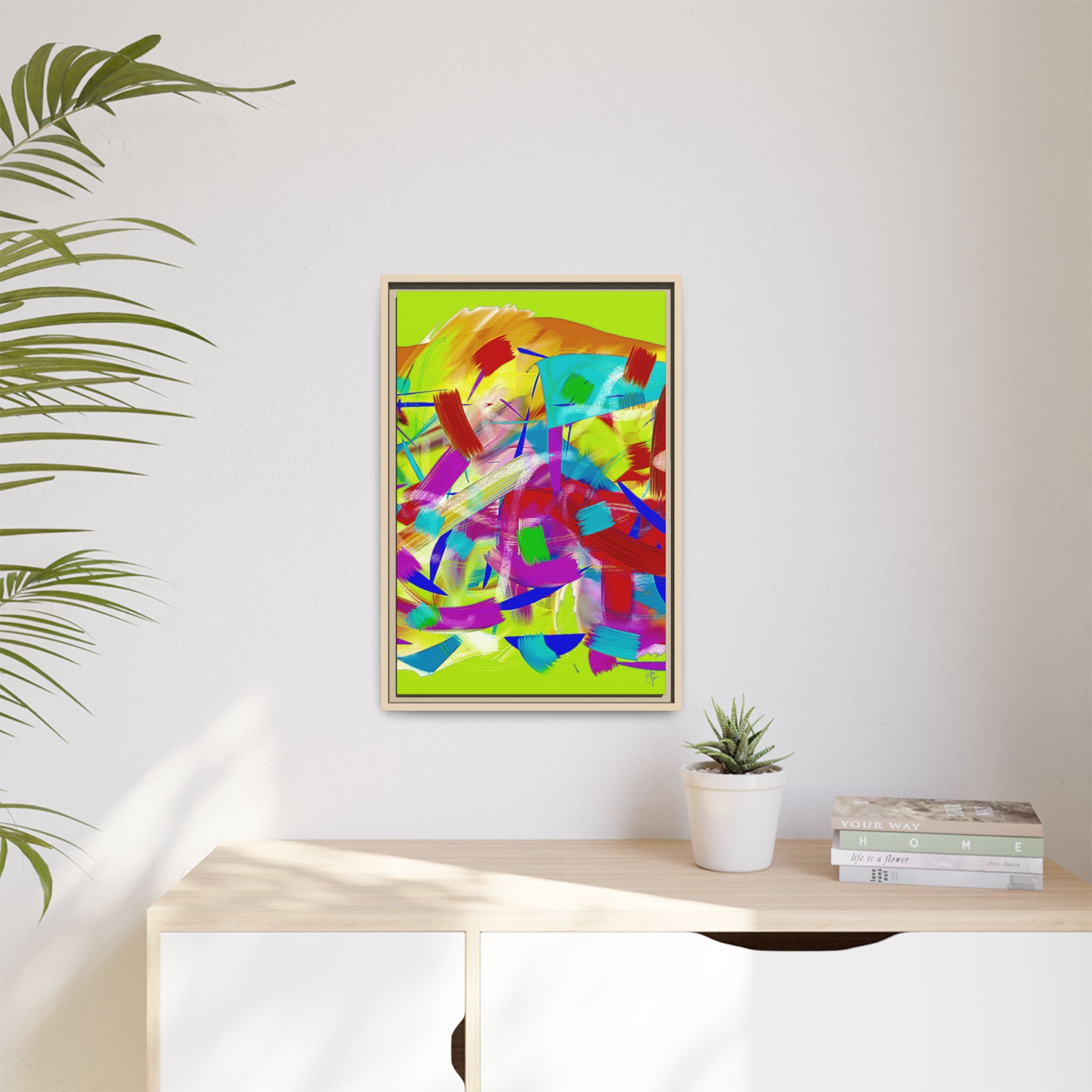 Matte Canvas, Framed (Multi-color)