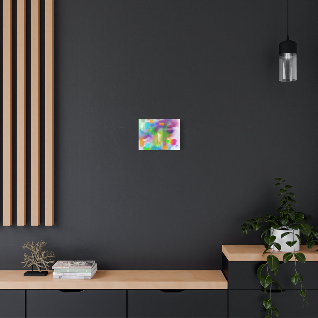 Abstract Colorful Brushstroke Canvas Print — Vibrant Modern Wall Art