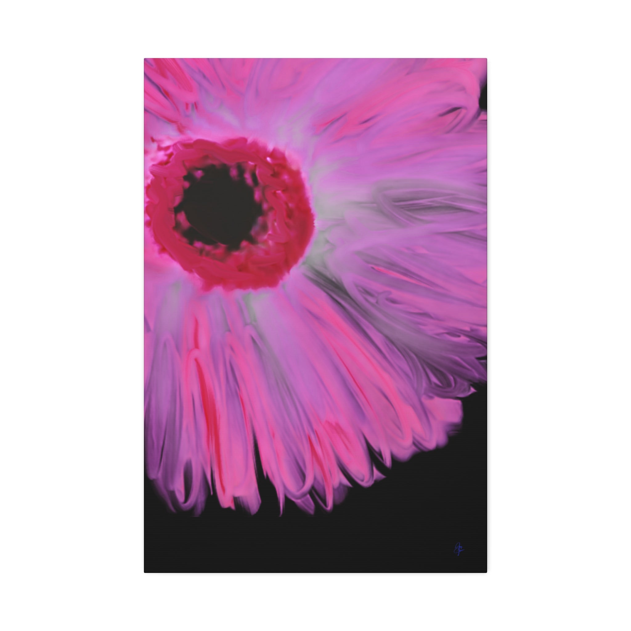 Pink Gerbera Canvas Wall Art – Vibrant Floral Stretched Canvas (1.5" Depth)