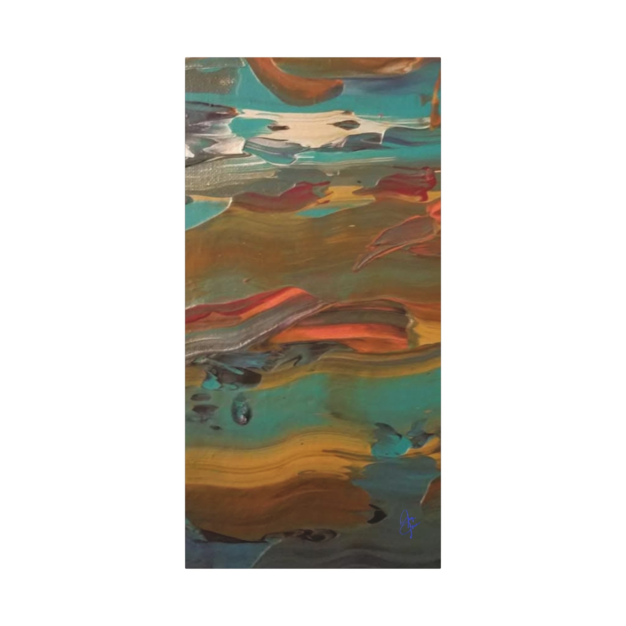 Abstract Colorwave Matte Canvas Print — Stretched 1.25" Wall Art