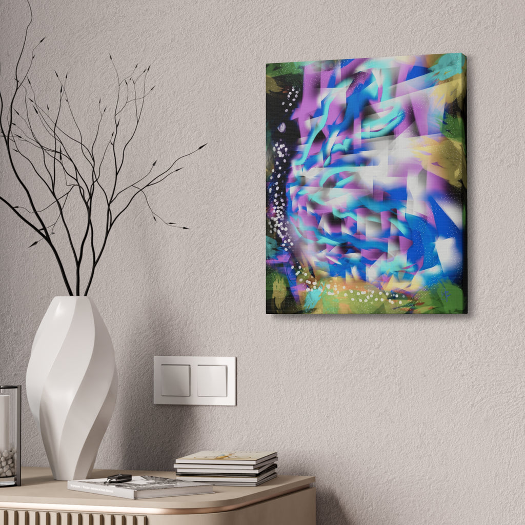 Geometric Butterfly Canvas Stretched 1.5"