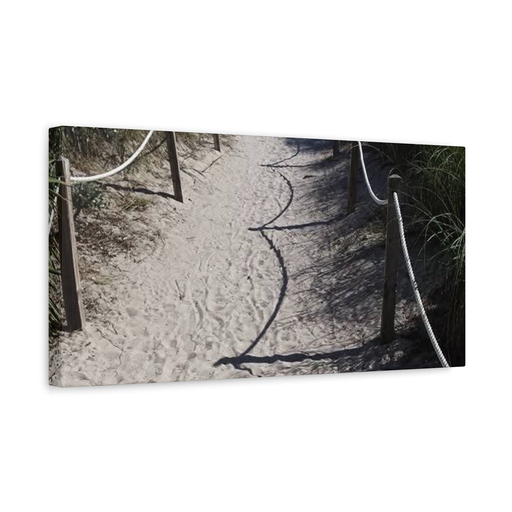 Beach Pathway Wall Art - Matte Canvas