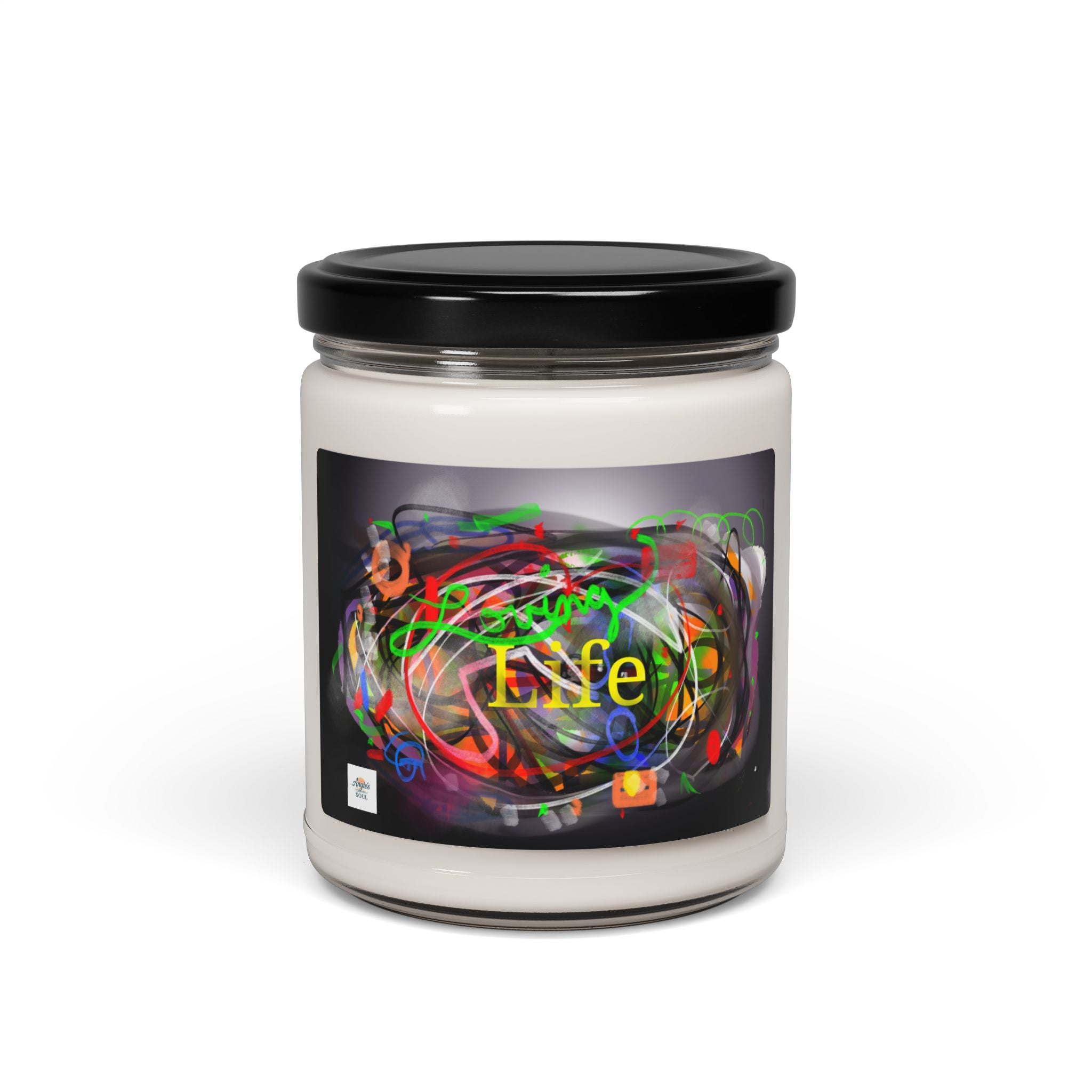 Life Neon Art Scented Soy Candle — 9oz Aromatherapy Jar