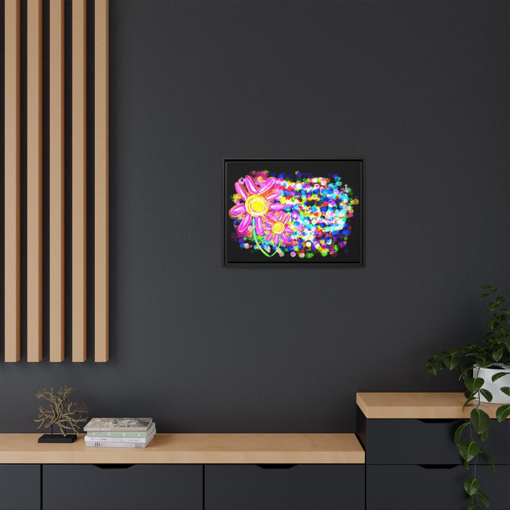 Playful Color Matte Canvas Framed Wall Art