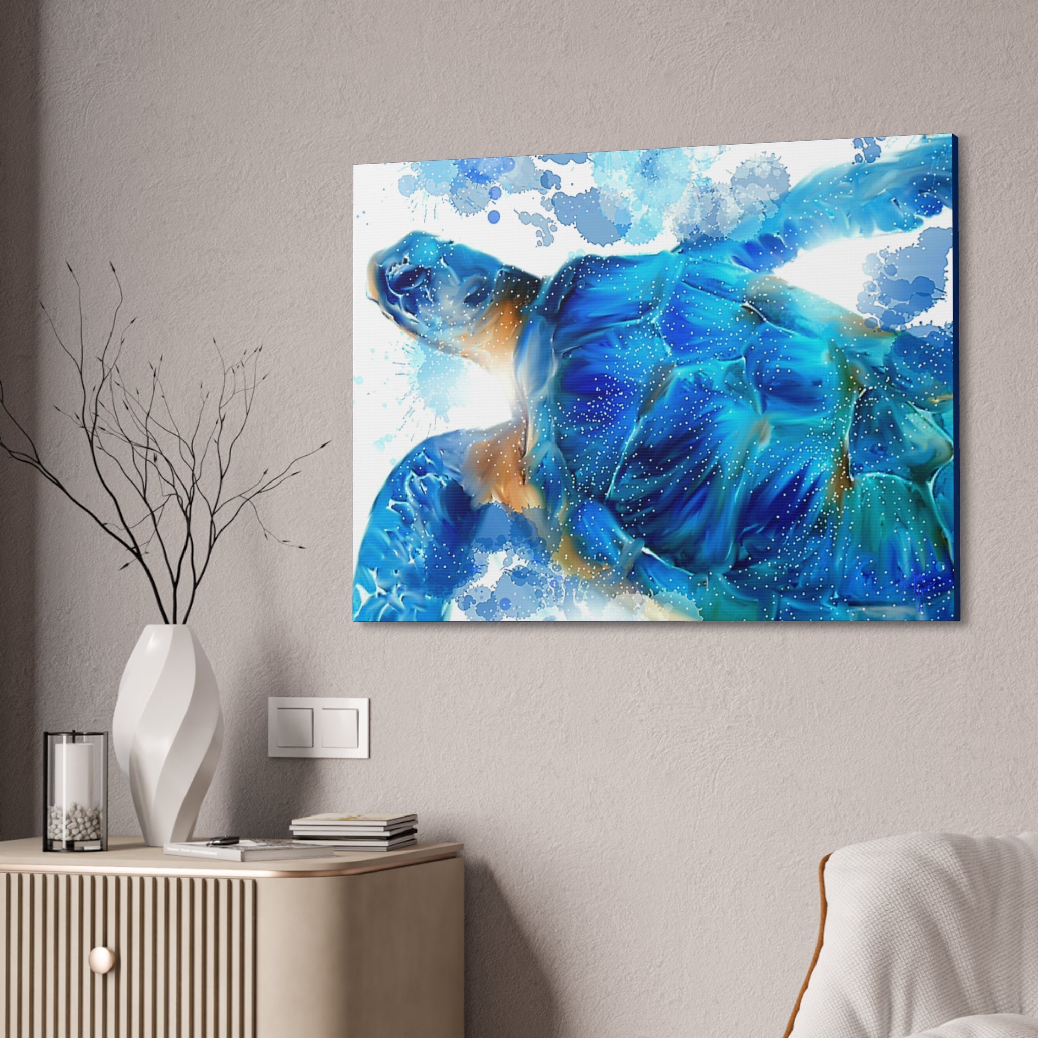 Sea Turtle Canvas Stretch — Stretched Canvas Wall Art (1.5")