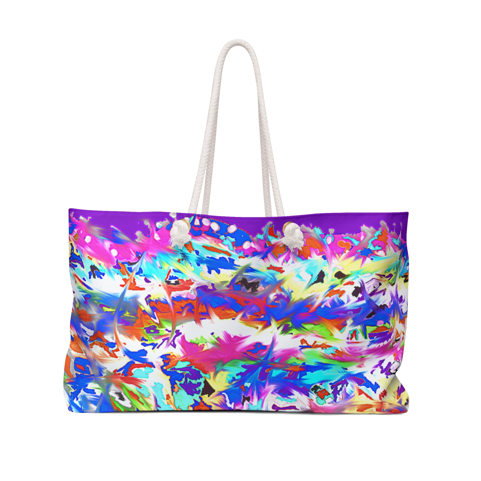 Vivid Abstract Splash Weekender Bag