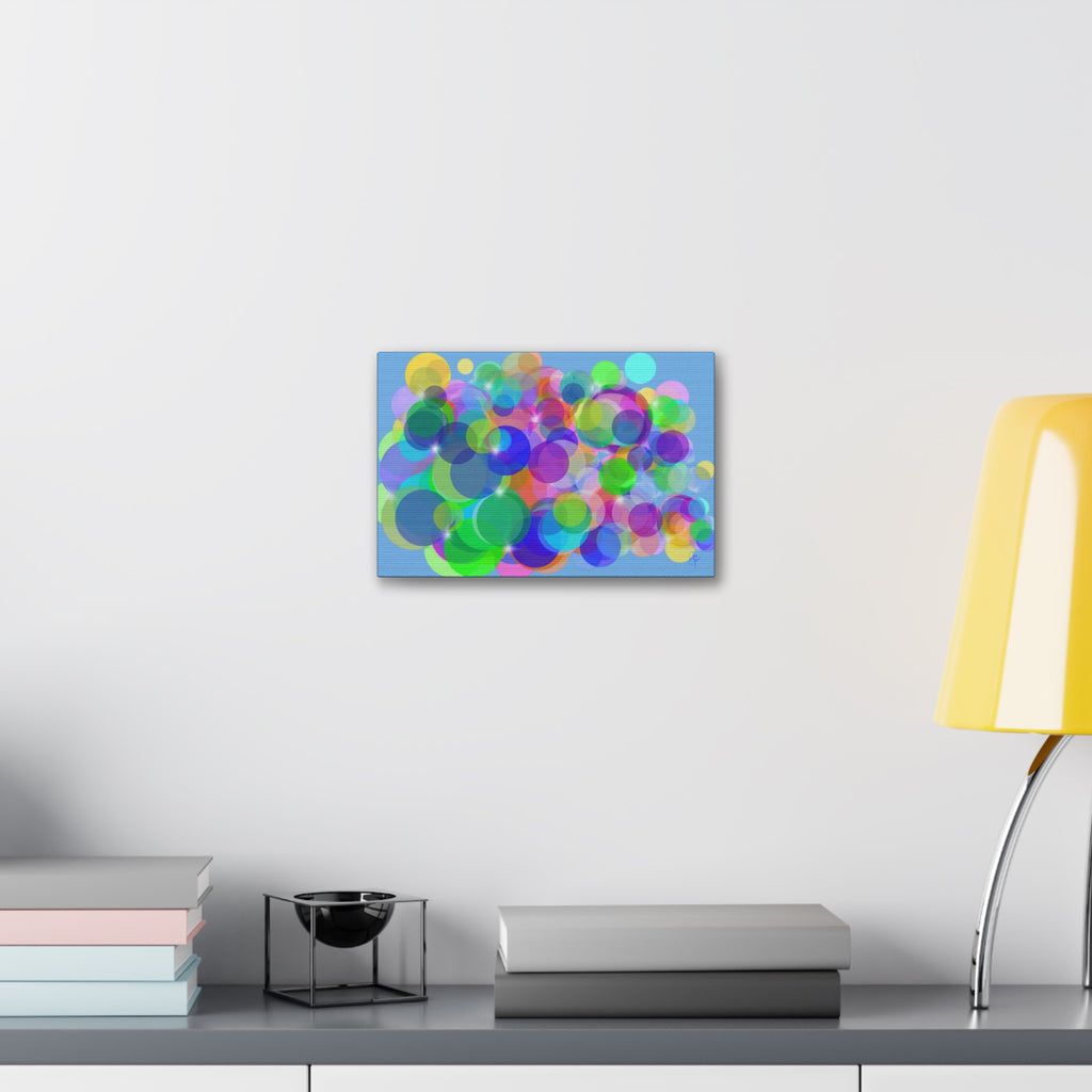 Abstract Colorful Bokeh Canvas Print — Vibrant Stretched Wall Art