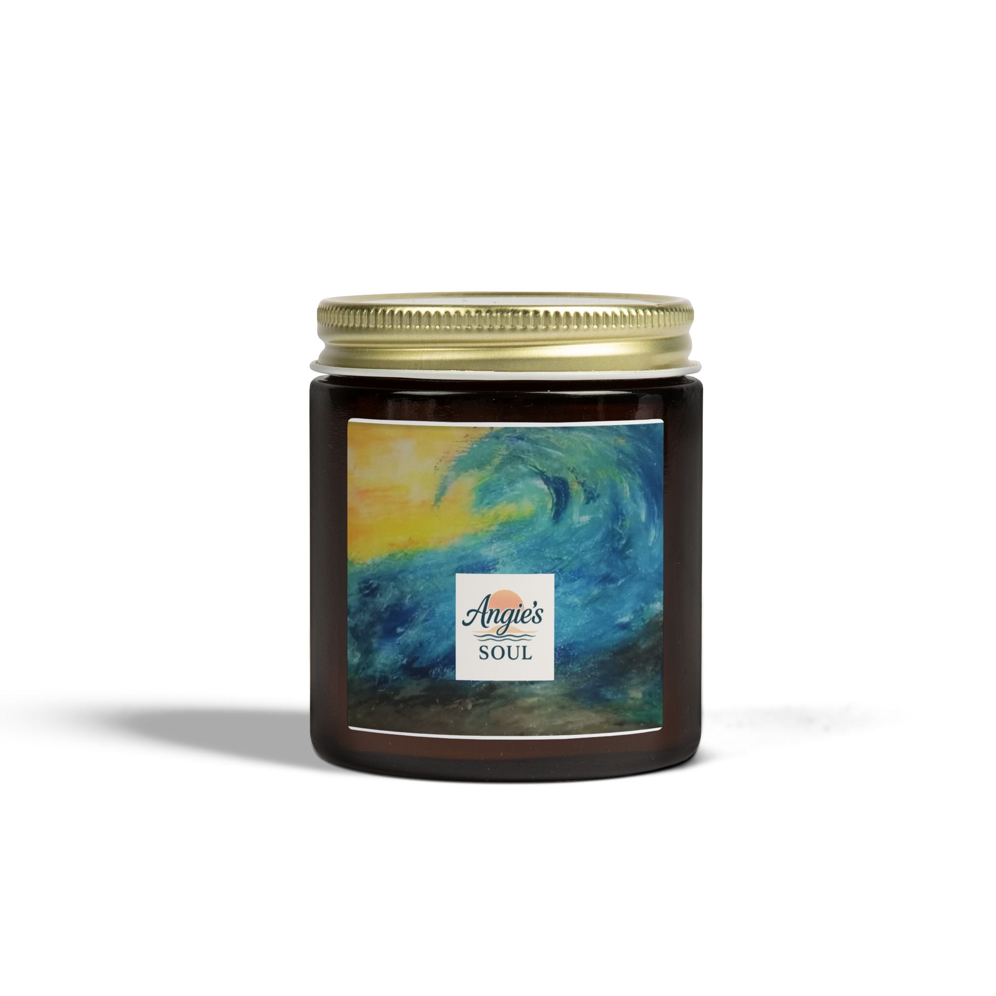 Coconut Apricot Soy Candle (4oz & 9oz) – Angie’s Soul Beach Wave Scent