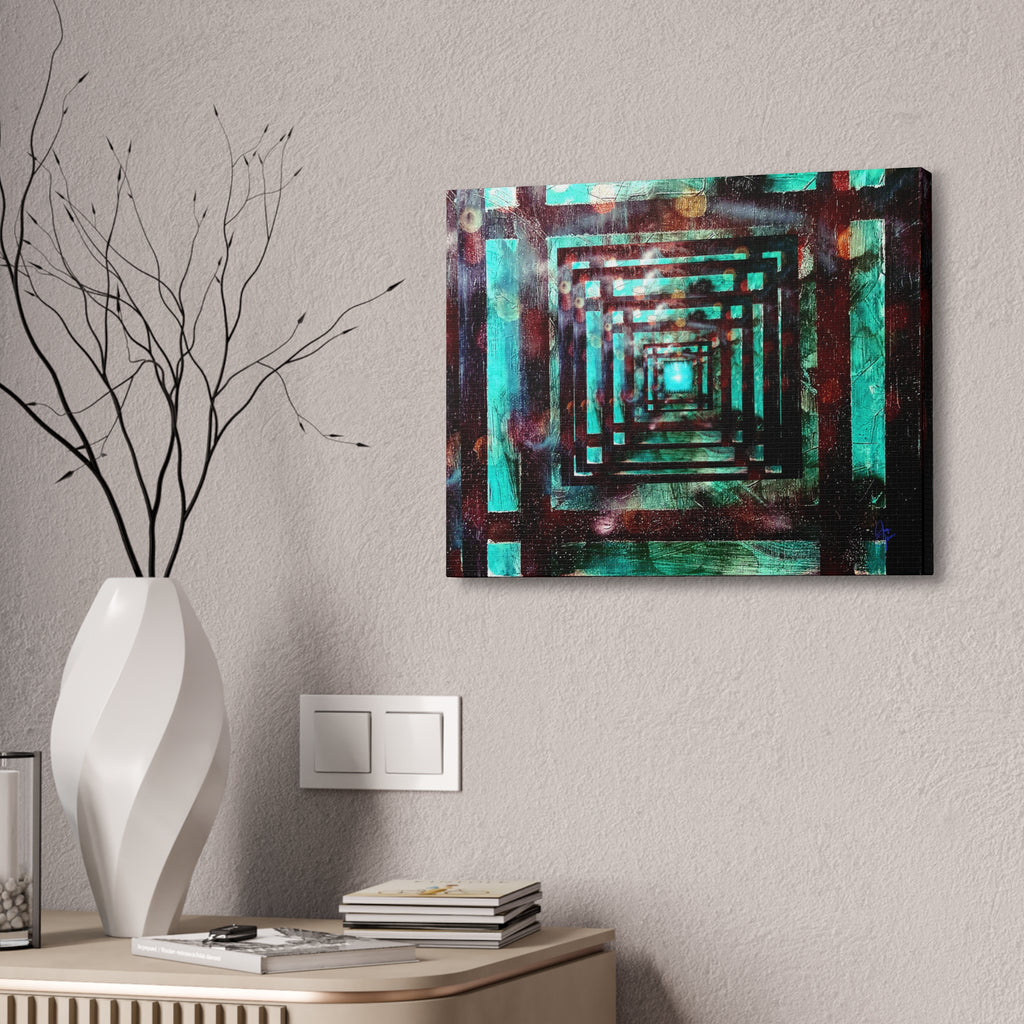 Inspirational Wall Art Canvas — "There's always a light at the end of the tunnel"